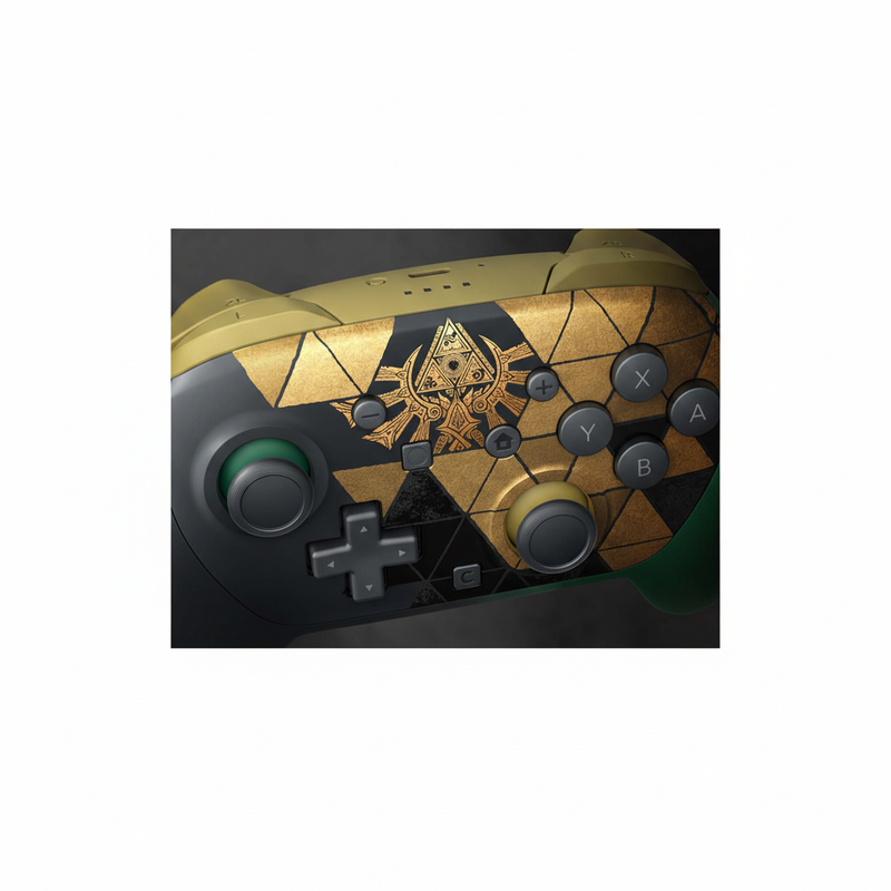 原裝 Switch 2 Pro 手掣 + 展示台 (萨尔达传说 40周年纪念限定版)-4