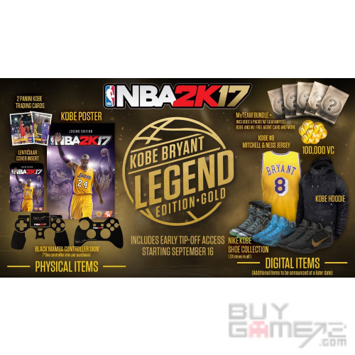 NBA 2K17 (Kobe Bryant Legend Edition Gold) HK Limited