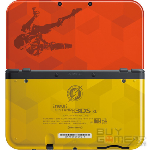 银河战士限定版New 3DS XL 主机 美國限定版