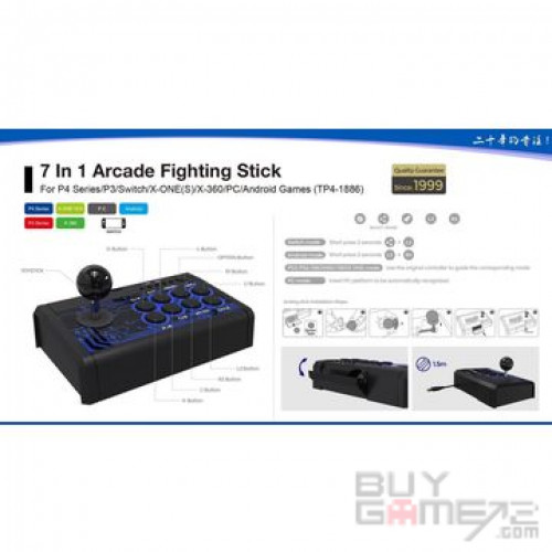 7 in 1 Fighting Stick Mini for PS4 / Switch / XBox One (DOBE) NIL