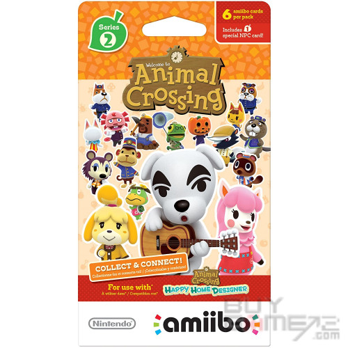 动物之森 Happy Home Designer Amiibo卡 (第2弹, 6張卡) 美國版