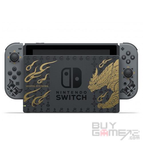 Switch Console + Game Bundle (Monster Hunter Rise Limited) JAP limited