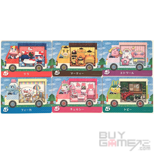 動物之森 x Sanrio Characters Amiibo + 咭 (全套6張) 日版