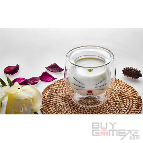 多啦A夢正版耐熱雙層玻璃杯 (身) 中國版