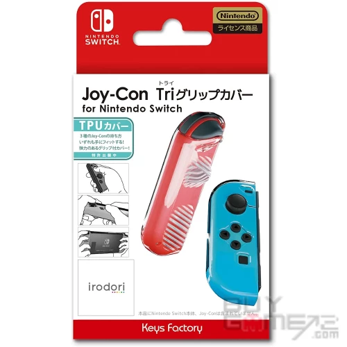 NS) Joy-Con 手掣TPU保護套裝(透明, Keys Factory) 日版