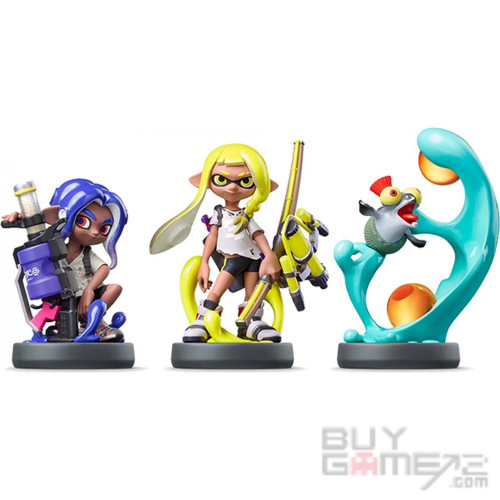 Amiibo Figure: Blue Octoling + Yellow Inkling + Smallfry (漆彈大作戰 3 Triple Pack) 日版