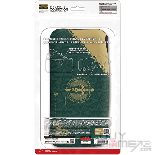 Switch lite Quick Pouch Collection 保护软包装 (萨尔达传说~ 王国之泪) 日本版