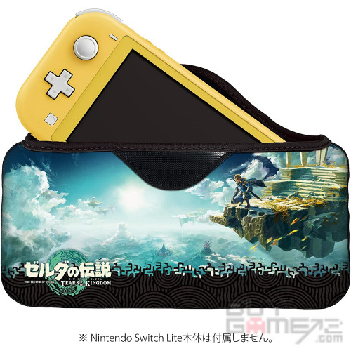 Switch lite Quick Pouch Collection 保护软包装 (萨尔达传说~ 王国之泪) 日本版