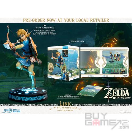 The Legend of Zelda Breath of the Wild: Link PVC Statue with LED  (First 4 Figures Collector's Edition) US