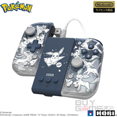 Switch/ PC Grip Controller Fit Attachment Set (Eevee & Friends, HORI) Japanese
