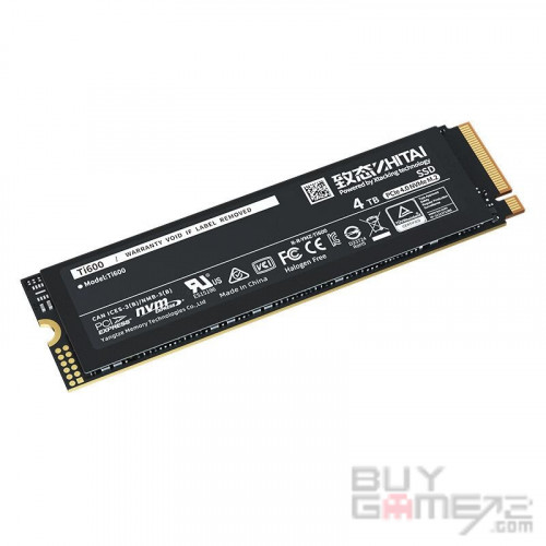 ZhiTai 致態長江存儲 Ti600 PCIe 4.0 x 4, NVMe 2.0 M.2 SSD (4TB) 香港版