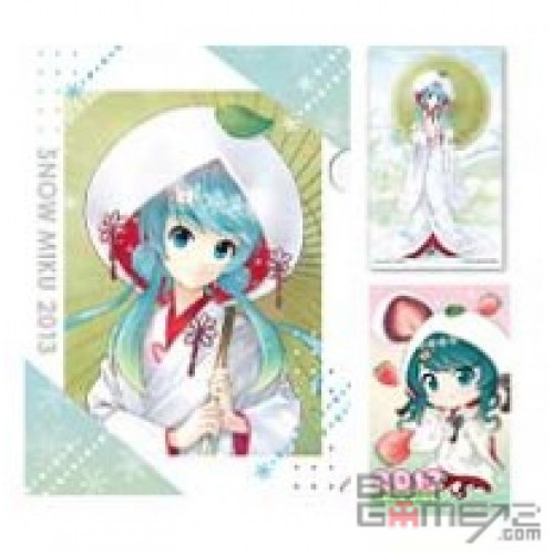 Snow Miku 2024- 2nd Season Ichiban Kuji J Prize: 2013 A4 Folder + Stickers Japanese