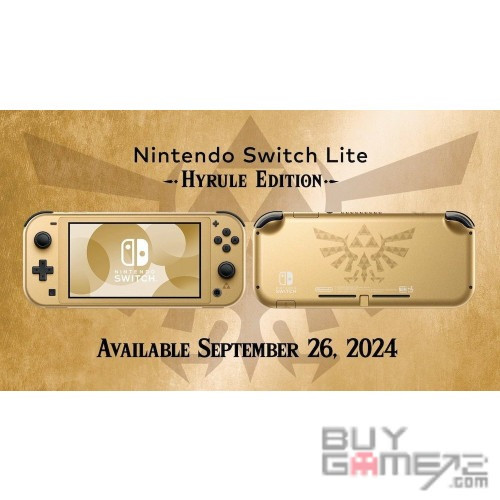Zelda Hyrule Edition 金色限定版 Switch lite 主機 + 薩爾達傳說 (優惠套裝) 買Game2限定版