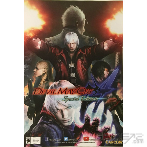 Original Poster) DMC Devil May Cry 4 Official Large Poster Japanese