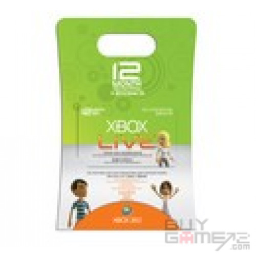 12 Month Xbox Live Membership Card US
