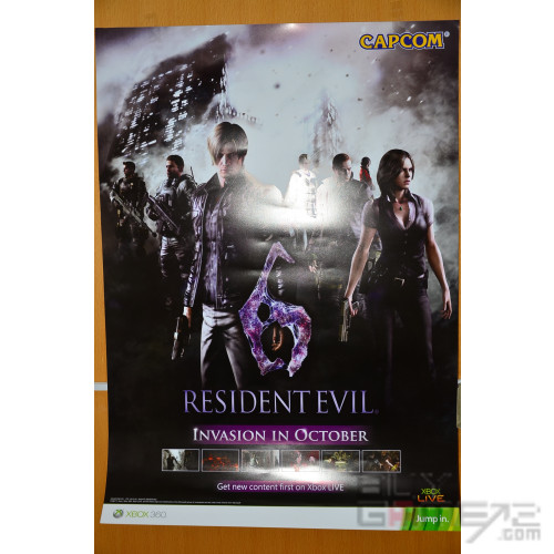 Biohazard 6 原裝官方大海報 日版