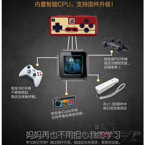Controller) 8bitdo Famicom Style FC30 Bluetooth & USB Controller